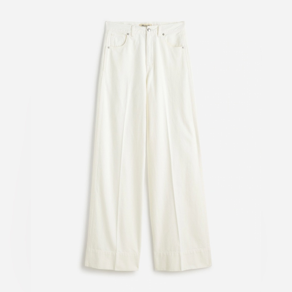 Madewell Super-Wide Leg Jeans in Tile White (new with tags)